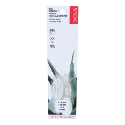 Toothbrush Replacement Head Soft Big 2 Count by Radius