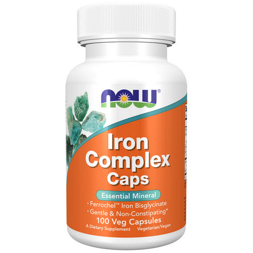 Iron Complex Caps 100 Veg Caps by Now Foods