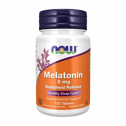 Melatonin Sustained Release 120 Tabs by Now Foods