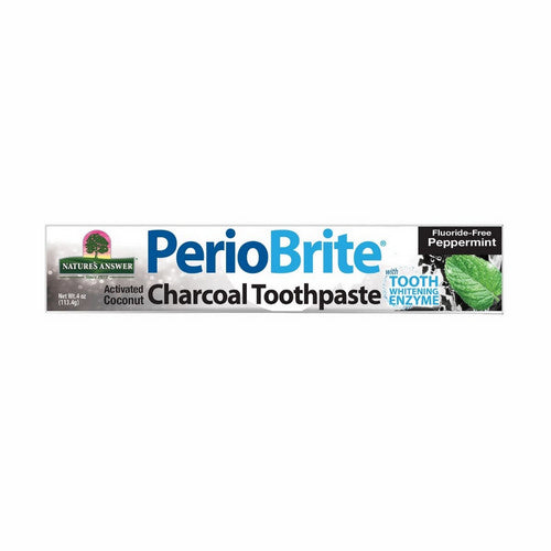 PerioBrite Charcoal Toothpaste Peppermint 4 Oz by Nature's Answer
