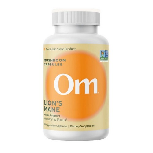 Lion'S Mane Superfood 90 Veg Caps by Om Mushrooms