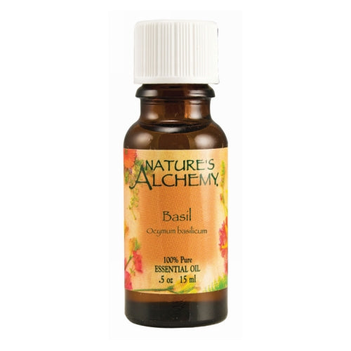 Pure Essential Oil Basil 0.5 Oz by Natures Alchemy