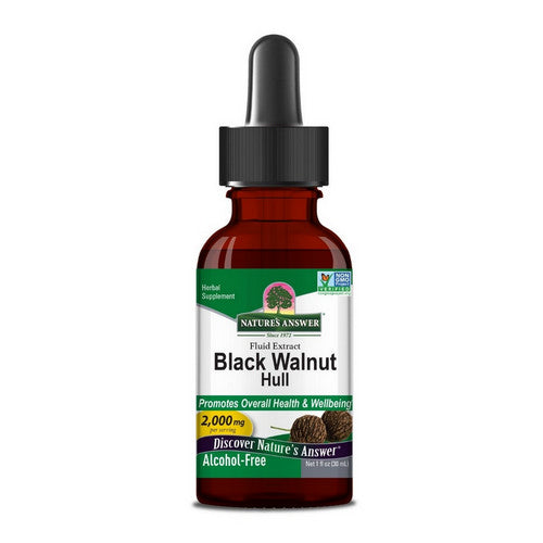 Black Walnut Hulls Alcohol Free 1 Oz by Nature's Answer
