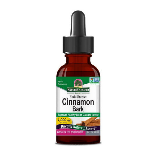 Cinnamon Bark Extract Low Alcohol 1 Oz by Nature's Answer