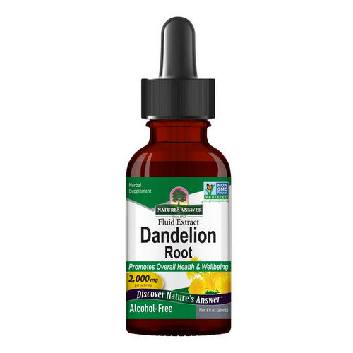 Fluid Extract Dandelion Root Alcohol Free 1 Oz by Nature's Answer