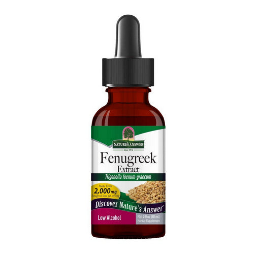 Fenugreek Extract Seed Low Alcohol 2 Oz by Nature's Answer