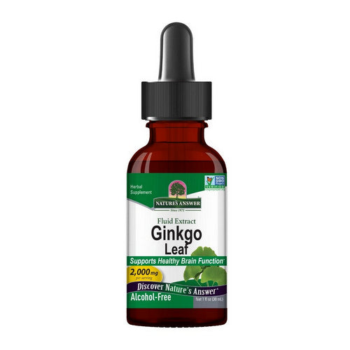 Ginkgo Leaf Fluid Extract Alcohol-Free 1 Oz by Nature's Answer