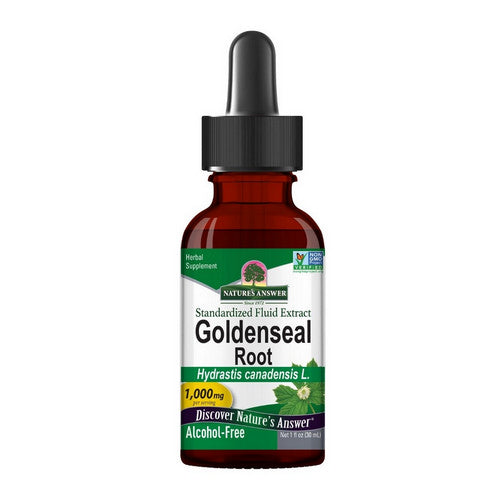 Goldenseal Root Standardized Fluid Extract Alcohol-Free 1 Oz by Nature's Answer