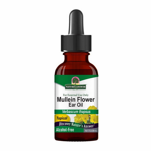 Mullein Flower Ear Oil Alcohol-Free 1 Oz by Nature's Answer