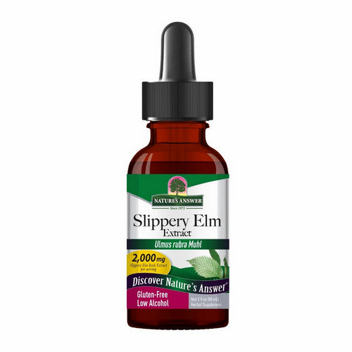 Slippery Elm Bark Extract Low Alcohol 2 Oz by Nature's Answer