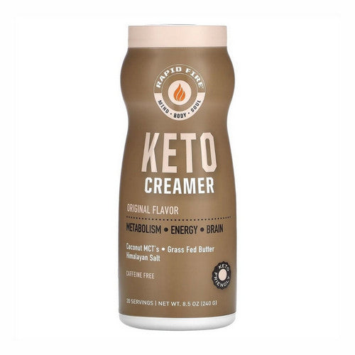 Keto Creamer Original Caffeine Free 8.5 Oz by Rapid Fire