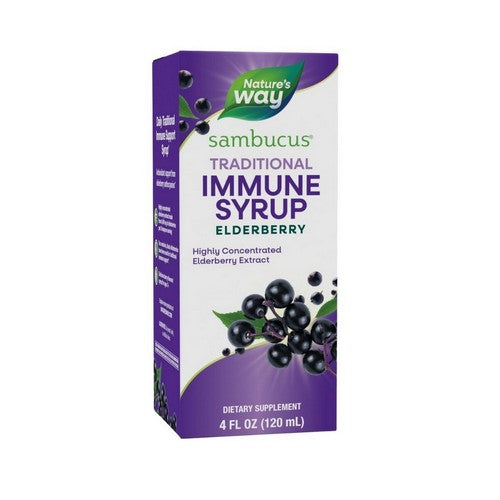Sambucus Traditional Immune Syrup Elderberry 4 Oz by Nature's Way