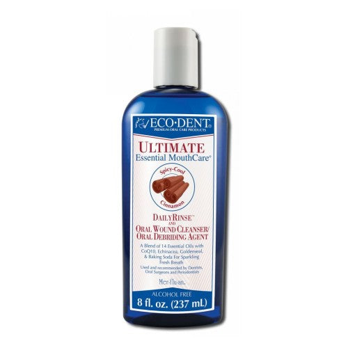 Ultimate Essential Mouthcare Rinse Spicy-Cool Cinnamon 8 Oz by Eco-Dent