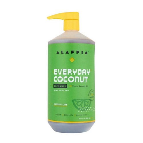 Everyday Coconut Body Wash Coconut Lime 32 Oz by Alaffia