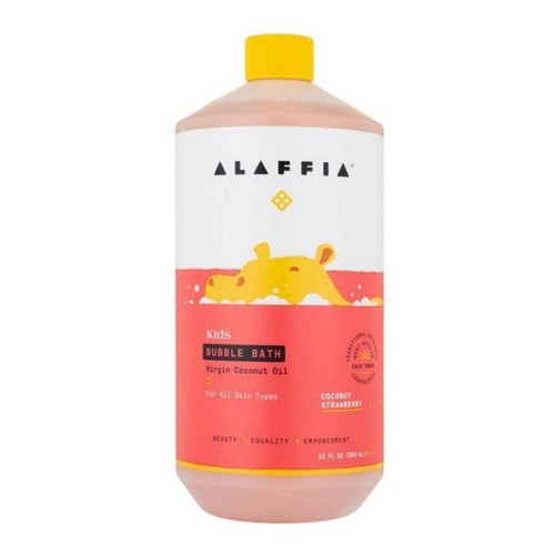 Kids Bubble Bath Coconut Strawberry 32 Oz by Alaffia