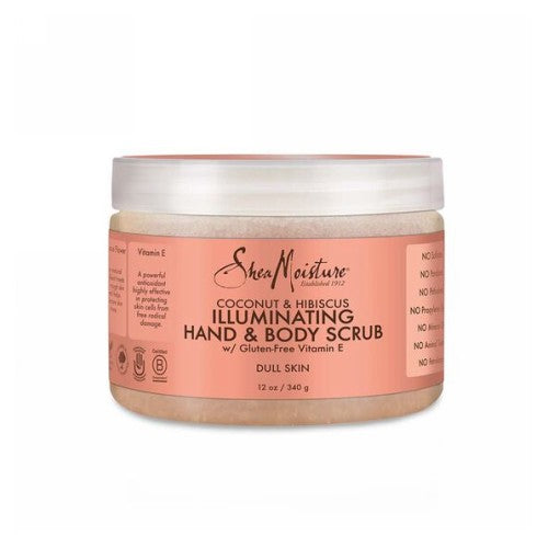 Coconut And Hibiscus Illuminating Hand And Body Scrub 12 Oz by Shea Moisture