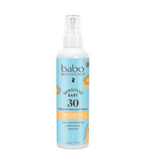 Baby Sunscreen Skin Spray SPF 30 6 Oz by Babo Botanicals