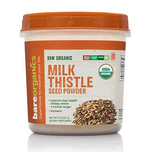 Milk Thistle Seed Powder Raw 8 Oz by Bare Organics