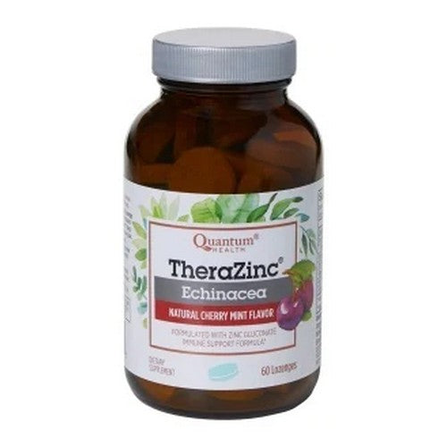 TheraZinc Echinacea Lozenges Cherry Mint 60 Lozenges by Quantum Health