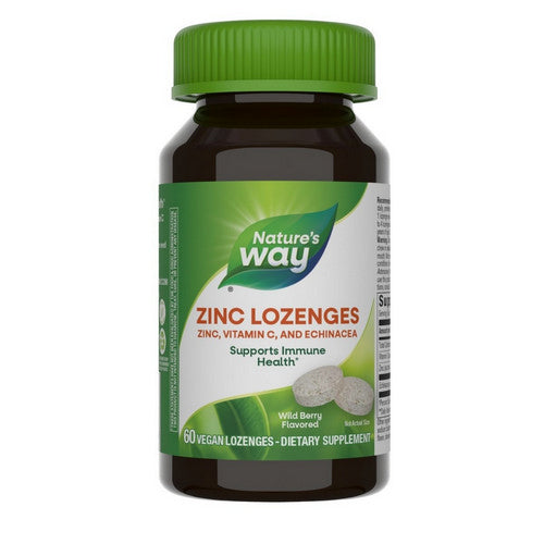Zinc Lozenges 60 Count / Wild Berry by Nature's Way