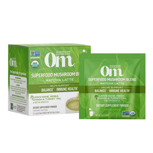 Powered Matcha Latte Blend 2.8 Oz by Om Mushrooms