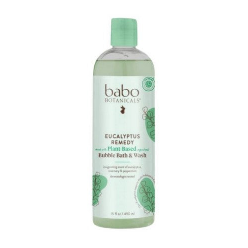 Bubble Bath And Wash Eucalyptus Remedy 15 Oz by Babo Botanicals