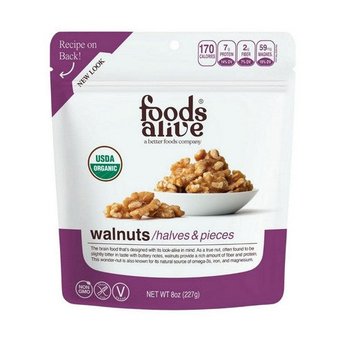 Organic Walnuts 12 Oz by Foods Alive