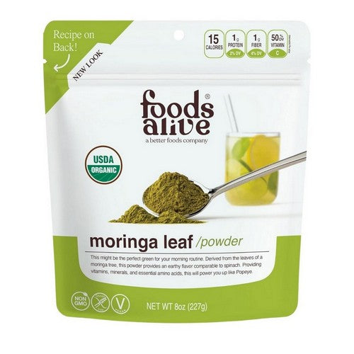 Organic Moringa Leaf Powder 8 Oz by Foods Alive