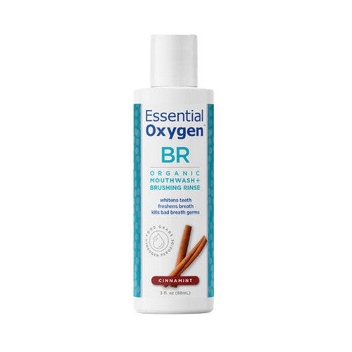 Organic Brushing Rinse Cinnamint 3 Oz by Essential Oxygen