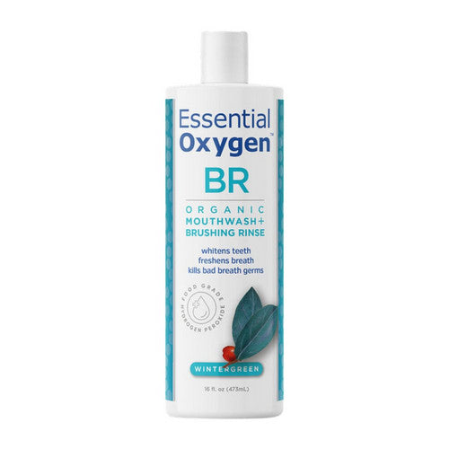Organic Brushing Rinse Wintergreen 16 Oz by Essential Oxygen