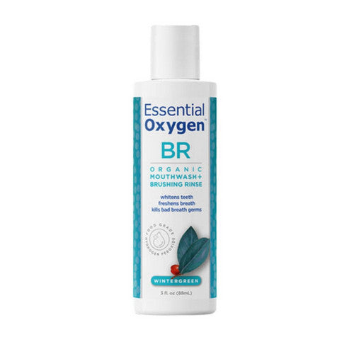 Organic Brushing Rinse Wintergreen 3 Oz by Essential Oxygen