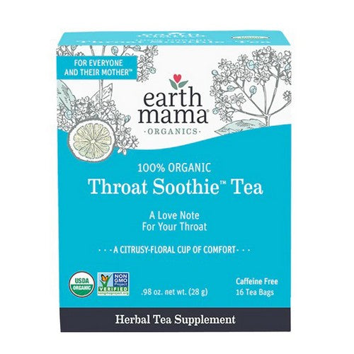 Organic Throat Smoothie Tea 16 Bags by Earth Mama Angel Baby