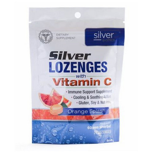 Silver Lozenges With Vitamin C Orange Splash 21 Lozenges by Silver Biotics (American Biotech Labs)