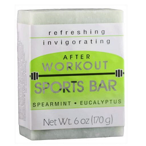 After Workout Sports Bar Spearmint Eucalyptus 6 Oz by Grandmas Pure & Natural