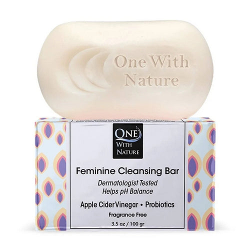 Down There Feminine Cleansing Bar Soap Fragrance Free 3.5 Oz by One with Nature