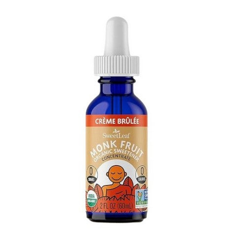 Organic Monk Fruit Sweetener Concentrate Creme Brulee 2 Oz by Sweetleaf Stevia