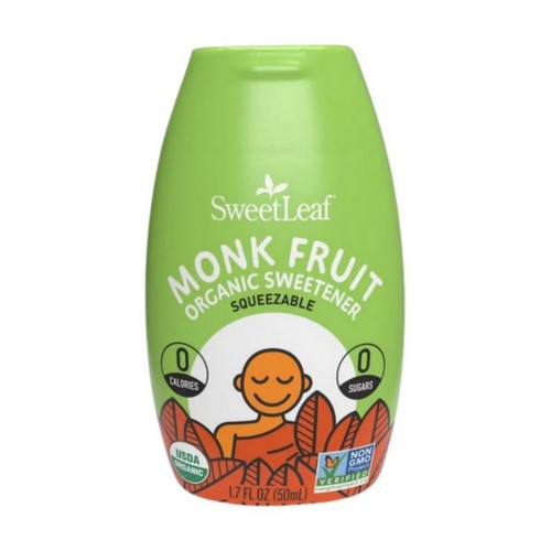 Monk Fruit Organic Sweetener Squeezable 1.7 Oz by Sweetleaf Stevia