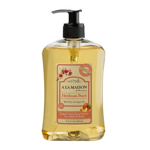 Liquid Soap Heirloom Peach 16.9 Oz by A La Maison