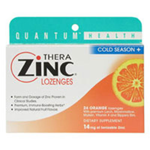 Cold Season+ TheraZinc Lozenges ORANGE LOZENGES, 24 LOZ by Quantum Health