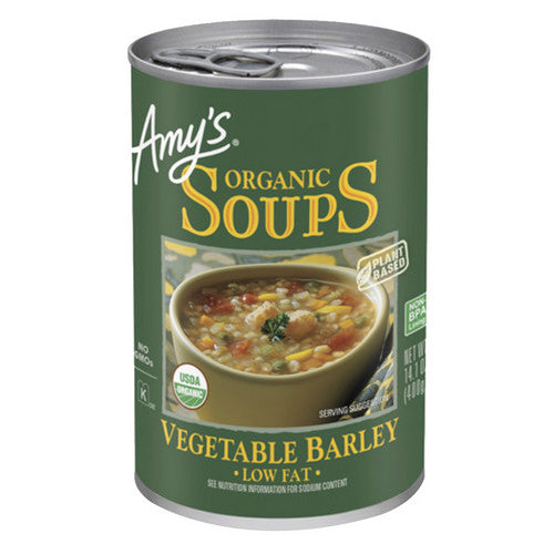Organic Soup Low Fat Vegetable Barley  14.1 Oz(Case Of 12) by Amys