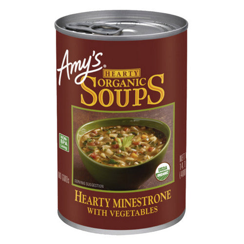 Organic Hearty Vegetable Minestrone Soup 14.1 Oz(Case Of 12) by Amys