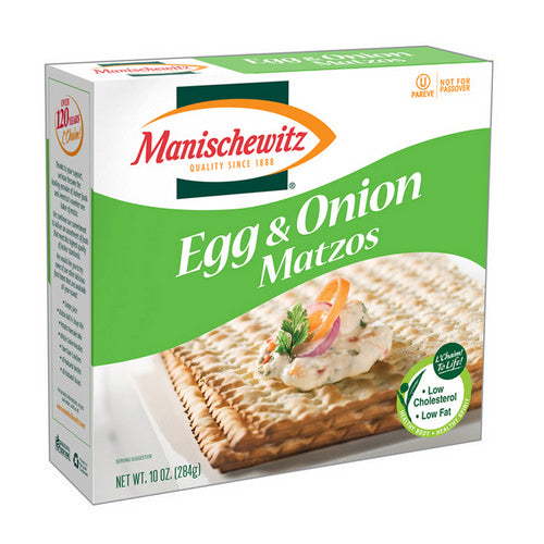 Egg And Onion Matzo 10 Oz(Case Of 12) by Manischewitz