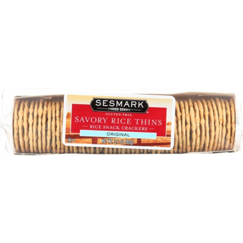 Cracker Thin Savory 3.2 Oz(Case Of 12) by Sesmark