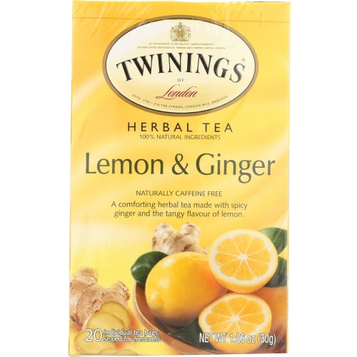 Herbal Tea Lemon And Ginger 20 Bags(Case Of 6) by Twinings