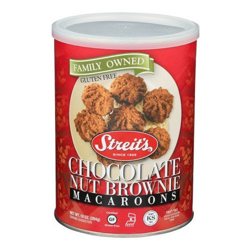 Chocolate Nut Brownie Macaroons 10 Oz(Case Of 12) by Streits