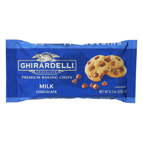 Milk Chocolate Chips Case of 12 X 11.5 Oz by Ghirardelli