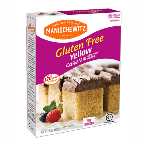 Gluten Free Yellow Cake Mix 15 Oz(Case Of 12) by Manischewitz