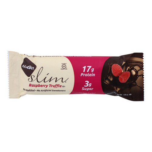 Slim Raspberry Truffle Bar 1.59 Oz(Case Of 12) by Nugo
