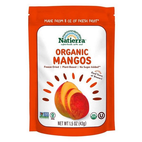 Organic Freeze Dried Mangos 1.5 Oz(Case Of 12) by Natierra