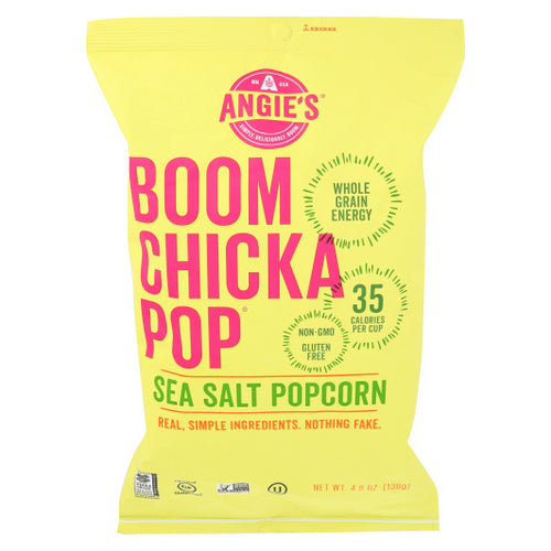 Boomchickapop Sea Salt Popcorn 4.8 Oz(Case Of 12) by Angie's